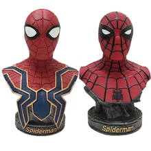  Avengers Super Hero Spider Man Bust Resin Action Figure Decoration Model Statue Birthday Christmas Gift 18CM 2024 - buy cheap
