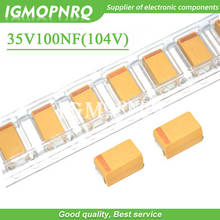 20pcs A 3216 0.1uF 100nF 35V 104V SMD tantalum capacitor 35V100NF capacitance New original IGMOPNRQ 2024 - buy cheap