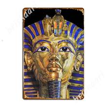 Tutankhamun-Tutankamon-toutarnkamon (fondo negro), letreros de Metal para pared, cueva, Club, Bar, placas clásicas, carteles de estaño 2024 - compra barato