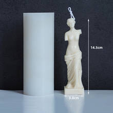 Forma para velas ofícios 3d forma do corpo humano david estátua molde de vela silicone masculino diy molde venus fragrância vela que faz o molde 2024 - compre barato