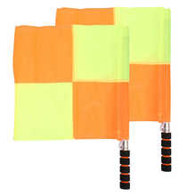 Goal Cleat  Referee Flags Linesman Hand Flags for Soccer Football Training with Storage Bag League Tranning Equipment 2024 - buy cheap