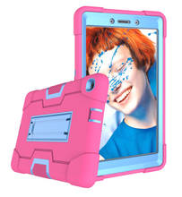 Противоударный детский безопасный силиконовый гибридный Чехол-подставка для Samsung Galaxy Tab A 8,0, 2019, T290 T295, SM-T290, SM-T295, планшета # S 2024 - купить недорого