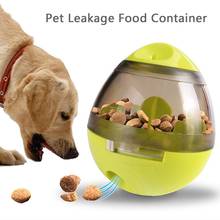 Bola interativa para comida de cachorro e gato, recipiente de vazamento de comida para agitar animais de estimação, suprimentos e brinquedos de treinamento 2024 - compre barato