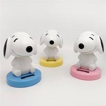 Solar Powered Dancing Toy Cartoon Puppy Dog Nodding Doll Car Auto Interior Ornament 2024 - buy cheap