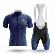 Conjunto de roupa para ciclismo 2021, roupa esportiva masculina para corrida de bicicleta respirável 2024 - compre barato