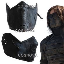 Cosplay Winter Soldier Mask James Buchanan Bucky Barnes Cosplay Latex Mask Halloween Party Mask Props 2024 - buy cheap