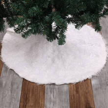 Юбка на рождественскую елку, 1 шт., белый ковер, юбка на рождественскую елку, базовый напольный коврик, чехол для украшения рождественской елки, Новогодний подарок 2024 - купить недорого