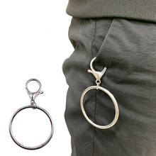 New Female  Large Ring Key Chains 2020 New Fashion Unisex Waist Chain Personality Jeans Decorative Chain Belt 2024 - buy cheap