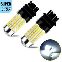 2X CANBUS 3157 P27/7W T25 1156 BA15S 7443 T20 1157 144smd Car Reversing Lights for Nissan Qashqai Leaf X Trail Xenon 6000K 12v 2024 - buy cheap