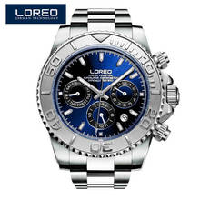 LOREO Sapphire Automatic Men's Watches Top Brand Luxury Mechanical Watch Men Stainless Steel 200 Waterproof Luminous Watch 9208 2024 - buy cheap