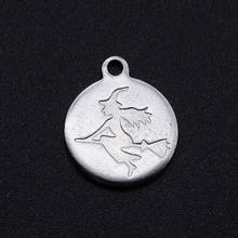 5pcs/lot 100% Stainless Steel Witch DIY Charm Pendant Wholesale Jewelry Making Charms Bracelet Making Charms Necklace Pendants 2024 - buy cheap