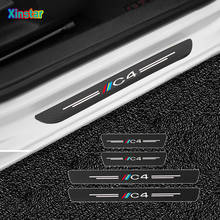 4pcs Car Protector Door Sill Stickers For Citroen C4 Car Accessories 2024 - buy cheap