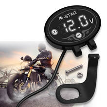 Waterproof Digital Motorcycle Voltmeter Meter Tester LED Display For Yamaha YZ 250 450 F X FX WR 450 250 F X SEROW 225 250 DT125 2024 - buy cheap