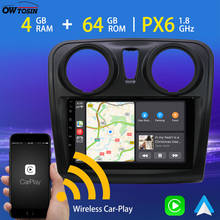 9" Android 10.0 PX6 4GB+64GB Car Multimedia Player For Renault Sandero Logan 2 Symbol Dacia 2012-2019 GPS Radio TDA7850 DSP HDMI 2024 - buy cheap