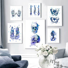 Anatomy Skull Medicine Bone Pelvis Spine Wall Art Canvas Painting Nordic Posters And Prints Wall Pictures Doctors Office Decor 2024 - buy cheap