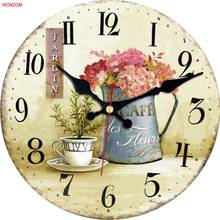 Modern Design Flower Wall Clock Relogio De Parede Large Silent For Living Room Rose Wall Decor Saat Home Decoration Watch Wall 2024 - buy cheap