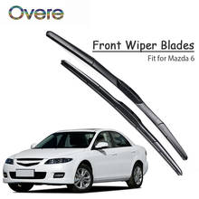 Overe 1Set Rubber Car Front Wiper Blade Kit For Mazda 6 2016 2015 2014 2013 2012-2002 Windscreen Original Wiper Accessories 2024 - buy cheap