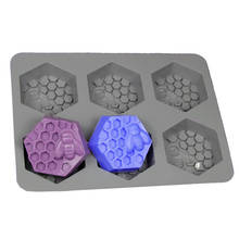 6Cavity Bee Silicone Mold Soap Candle Resin Craft Mould For DIY Soap Maker Handmade Mousse Fondant Cake Bakeware Decorating Tool 2024 - buy cheap