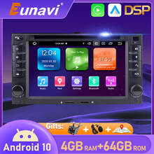 Eunavi 2 din Android 10.0 car dvd for KIA SORENTO MAGENTIS SPORTAGE MORNING CEED RIO CERATO 2005-2010 KIA universal 2024 - buy cheap