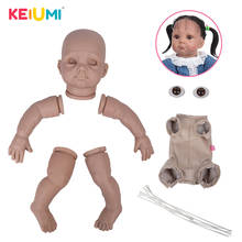 KEIUMI-Kit de molde de muñeca realista para bebé, conjunto de cuerpo de tela sin terminar, accesorios para muñecas, 22 pulgadas, DIY 2024 - compra barato