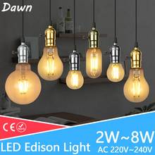 3D Decoration Holiday Lights Led bulb E27 6W 220V 3D Fireworks Edison led Lamp ST64 A60 G80 G95 Retro Filament Light Edison Bulb 2022 - buy cheap