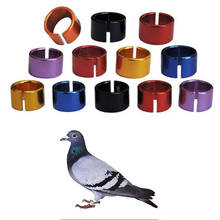 Pet Bird Rings 8mm 8mm Aluminium Birds Rings Pigeon Leg Bands Outdoor Flying Training Identification Foot Rings 6 Colors 2024 - buy cheap