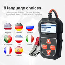 KONNWEI KW208 Car Battery Tester Automotive Battery Cranking and Charging System Test Scan Tool with LCD Screen Car Electronics