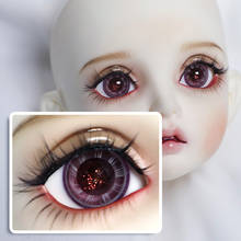 Accesorios de muñeca BJD, adecuados para pupila intermitente de 14mm y 16mm, ojos de cristal de imitación rojos, accesorios para muñecas 2024 - compra barato