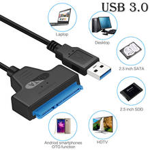 USB 3,0 SATA 3 кабеля Sata к USB адаптеру до 6 Гбит/с Поддержка 2,5 дюйма внешний SSD HDD жесткий диск 22 Pin Sata кабель 2024 - купить недорого