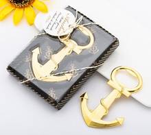 (25 Pieces/lot) Party favor for guests of Gold Anchor bottle wine opener favors for beach wedding and Bridal shower favors 2024 - buy cheap