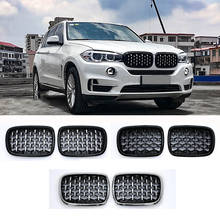 Front Kidney Grille For BMW X5 X6 F15 F16 Diamond Grille Meteor Style 2024 - buy cheap