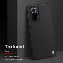 NILLKIN Textured Nylon fiber case For Xiaomi Redmi Note 10 Pro Max back cover for mi 10T Pro 10S durable non-slip Thin and light 2024 - buy cheap