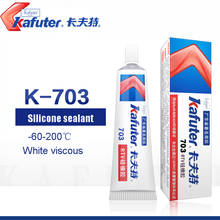 Kafuter K-703 45g Adhesive White Sealant Silicone Rubber Glue For Glass Metal Plastic Tiles Waterproof Insulation 2024 - buy cheap