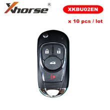 Xhorse-llave remota Universal con tapa de cable XKBU02EN, 4 botones, para VVDI, VVDI2, versión en inglés, 10 unids/lote 2024 - compra barato