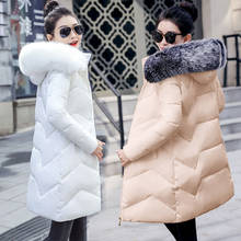 Winter Female Long Jacket 2021 Winter Coat Women Fake Fur Collar Warm Woman Parka Outerwear Down Jacket Winter Jacket Women Coat 2024 - buy cheap