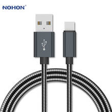 NOHON USB Type C кабель для Samsung S10 S9 S8 Xiaomi Redmi Note 7 Mi 9t LG Быстрая зарядка мобильный телефон Type-C USB C зарядное устройство Шнур 2024 - купить недорого