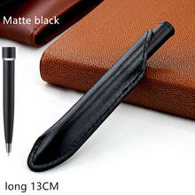 Creative leather Pen bag Design Commercial Metal Ballpoint Pen Luxury Portable Rotating Automatic Ball  Pens Exquisite Writing 2024 - buy cheap