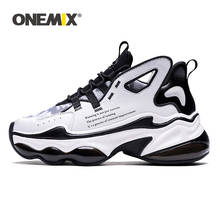ONEMIX/спортивная обувь для мужчин; дышащие сетчатые кроссовки с воздушной подушкой; цвет черный, белый; женская обувь на отражающей платформе; обувь для бега 2024 - купить недорого