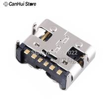 10PCS/LOT Micro USB JACK 3.1 Type-C 6pin DIP4 90 degree female Connector For Mobile Phone Charging port Charging Socket Hot New 2024 - buy cheap