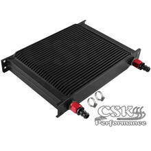 Universal 30 Row AN10 Engine Transmission 248mm Oil Cooler +2PCS 0° Fittings BK 2024 - buy cheap