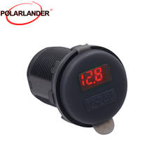 ABS Voltage Meter for Car Motorcycle ATV RV SUV Boat Yacht Flame Retardant Motorcycle Voltmeter 12V-24V 2024 - buy cheap