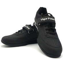 TaoBo-zapatos de levantamiento de pesas para hombre y mujer, calzado antideslizante de cuero para entrenamiento de levantamiento de potencia, talla 35-45 2024 - compra barato