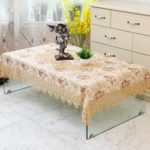 Fashion Coffee table cloth European Lace tablecloth Rectangular dining table cloths cover over for table embroidery table towel 2024 - buy cheap