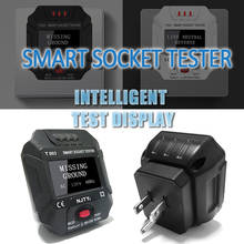Black/White Socket Testers Voltage Test Socket Detector EU/US/UK Plug Ground Zero Line Plug Polarity Phase Check like 2024 - buy cheap