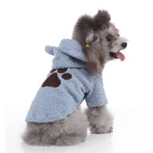 Ropa con capucha para perros, abrigo de algodón para cachorros, traje para mascotas pequeñas, otoño e invierno, York 2024 - compra barato
