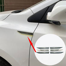 Stainless steel Car Wing Side Badge Fender Emblem Cover Trim Car styling For Toyota corolla C-HR Camry RAV4 Accessories 2PCS 2024 - buy cheap