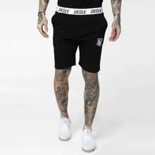 2019 Men's Cotton Shorts Summer High Quality Sik Silk Embroidered Shorts Fitness Bodybuilding Shorts Men Casual Training Shorts 2024 - buy cheap
