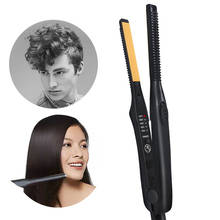 Mini rizador de pelo profesional 2 en 1, plancha plana para alisar el cabello, corrugado, herramienta de peinado 2024 - compra barato