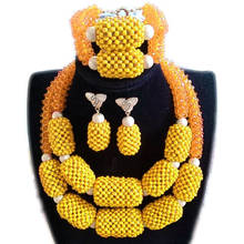 Dudo Store-conjunto de joyas africanas para mujer, collar de cuentas, nuevos diseños de boda nigeriana, oro amarillo de Dubái, bolas grandes, envío gratis 2024 - compra barato