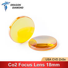 Dragon diamante-lente de foco laser, eua, cvd znse, co2, comprimento focal 18mm, 38.1-127mm, para máquina de corte e gravação 2024 - compre barato
